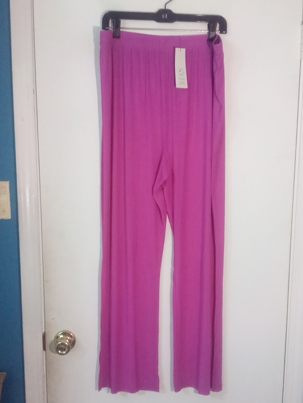 * No Boundaries Wide Leg  Swim Cover Up Pants  Pink XXL Junior 20 Semi Sheer NWT